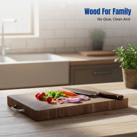 Ironwood Chopping Board, Antimicrobial Durable Wood Cutting Board, Double-Sided, Thickened, Home Kitchen