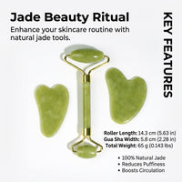 Facial Massage Roller for Face Lifting for Women Eye Puffiness Treatment, Skincare Gift Set with Box