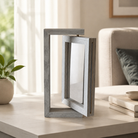 Wooden Photo Frame 4x6 Inch Double Sided Desktop Photo Stand New Chinese Style Design For Family Photos