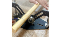 V-Shaped Roller Stand Smooth Rotation Log Rotating Stand Stable Structure Adjustable Height Material Support for Metalworkers, DIY Enthusiasts, Garage