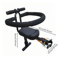 Clamp Mount Front Bike Child Seat Compact Front Scooter Child Seat Adjustable Toddler Bike Saddle