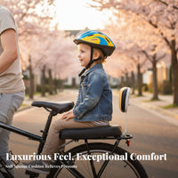 Rear Bike Passenger Cushion Soft Padding Backrest Support for Weekend Trips