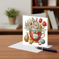 6 Pieces DIY Easter Greeting Card Kit Includes Envelopes DIY Crystal Mosaic Greeting Cards Sparkling Rhinestones Items Easter Crystal Mosaic Card Set