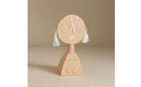 Abstract Human Figurine Tassel Ear Resin Figurine Round Face Modern Art Decor Statue