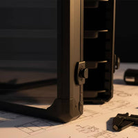 Model Figure Display Case Resilient-Cover Lockable Collectible Cabinet Adjustable Collectibles Showcase for Collectors, Hobbyists, Studio, Shelf