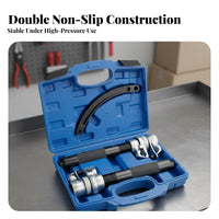 Safety Grips Claw Type Coil Compressor Anti-Slip Thread Strut Coil Compressor Heat-Treated Steel Shock Absorber Removal Tool Set Adjustable for Mechanics, Auto Technicians, DIY Enthusiasts, Workshop, Garage