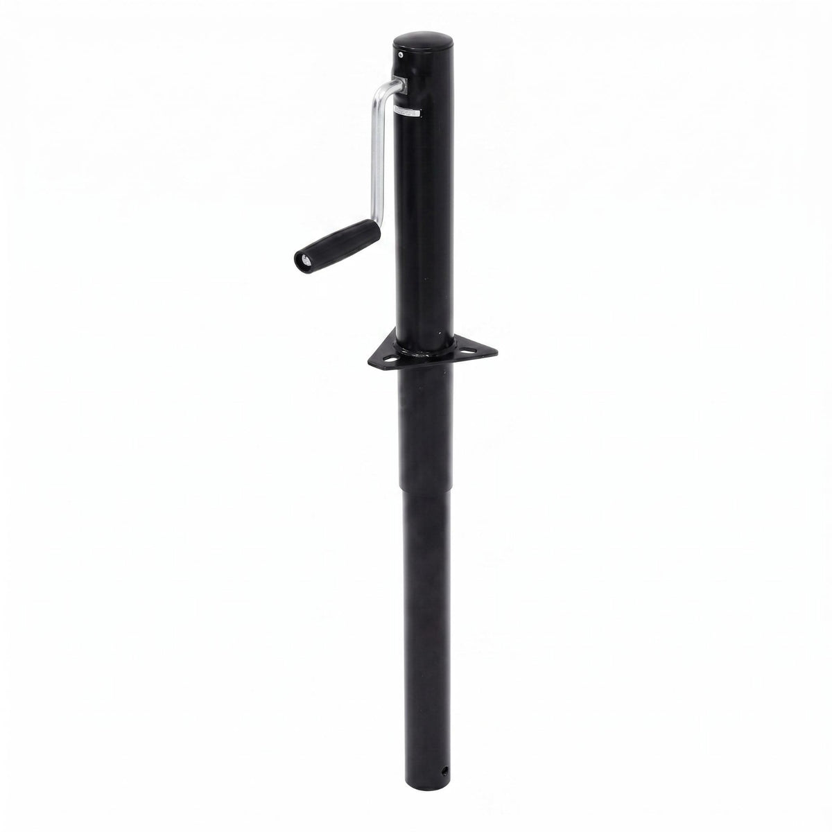 Side-Wind Trailer Jack Stand Triangular Mounting Plate Manual Crank Trailer Jack Heavy Duty for Rv Owners