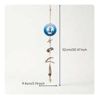 Boho Hanging Ornament with Bell Lightweight Coastal Wall Hanging Easy to Hang Bell Decor Versatile for Bedroom