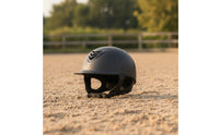 Equestrian Riding Helmet Matte Riding Helmet with Chin Strap Ventilated Adjustable for Equestrians, Stables