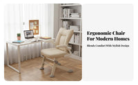Ergonomic Design Adjustable Student Task Chair 360-Degree rotating Office Furniture Thick padding Seat effortless Rolling Casters for Students, Teenagers, Adults, Study Room, Bedroom