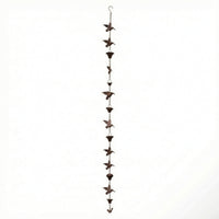 Decorative Hummingbird Rain Chain Antique-Look Metal Rain Chain Hanging Downspout Rust-Resistant for Gardeners, Garden, Porch
