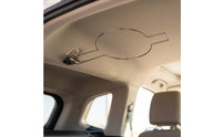 Stainless Steel Car Hat Holder with Spring Clip Sturdy Visor Hat Hanger Compact Organizer Heavy Duty for Drivers, Truck