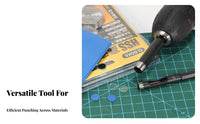Leather Hole Punch Bit Multi-Material Use Leather Hollow Punch Cutting Edge Round Hole Puncher Bit for DIY Enthusiasts, Craft Room, Home, Garage