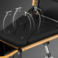 Fishing Chair with Rod Holder Heavy-Duty Fishing Chair Any-Terrain Furniture for Fishermen, Camping, Outdoor