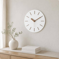 Modern Minimalist Wall Clock Easy Install Nordic Wall Clock Non-Ticking Home Decor for Living Room, Office, Bedroom