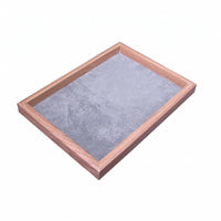 Rectangular Jewelry Display Tray Open Back Cloth-Lined-Lined Jewelry Tray Easy to Organize Home Organizer Velvet Velvet-Lined