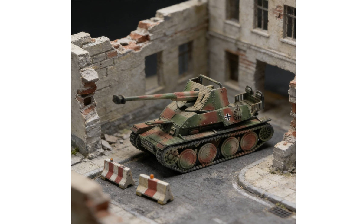 Movable Turret 1/144 Scale Armored Vehicle Model Finished Armored Vehicle Display Piece Vehicle Model for Collectors