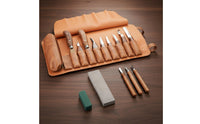 With Storage Bag Wood Carving Set Ergonomic Wooden Handles Wood Carving Tool Set Sharp Steel Blades Hand Tool Portable for DIY Hobbyists, Beginners, Craft Room, Workshop, School