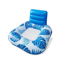 Inflatable Pool Lounger Floating Pool Lounger Water Lounge Lounger Foldable Portable for Adults, Backyard