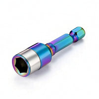Drill-Tail Screw Socket Secure Fit Hex Shank Socket Driver Adapter Tool Compact Hexagonal for Professionals, Workshop
