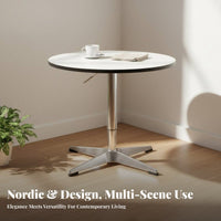 Height-Adjustable Lift-Top Coffee Table Space-Saving Round Lift-Top Table Multi-Functional Household Furniture Multifunctional for Apartment Dwellers, Telecommute Workers, Small Areas, Living Room, Home Office, Bedroom