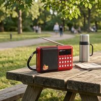 Portable Mini Radio Carrying Strap Mini Radio with Display Pocket Size