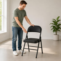 Lightweight Portable Folding Chair High Weight Capacity Collapsible Chair Long-Lasting for Camping
