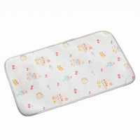 Rounded Corners Pet Sleeping Mat Stitched Edging Rectangular Pet Mat