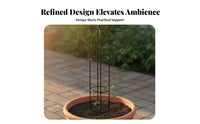 Climbing Plant Support Frame Easy Assembly Potted Plant Climbing Frame Blooming Climber Support Frame Sturdy Duty Metal Blooming
