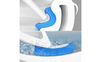 Disposable Toilet Brush Space-Saving Toilet Brush with Holder Cleaning Tool Compact Long-Handled for Bathroom