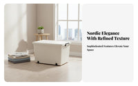 Rolling Storage container with Lid Large Capacity Home Organization Thickened Design