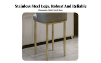 With supportrest Restaurant design Barstool Modern Design Lowsupport Pedestal Stool Integrated Footrest Counter Chair Stable Round Base for shop Staff, Receptionists, Business Owners, Reception Area, Cafe, Bistro, Kitchen