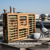 Portable Foldable Pigeon Enclosure Breathable Design Racing Pigeon Training Basket Easy Assembly for Transportation, Competitions, Outdoor