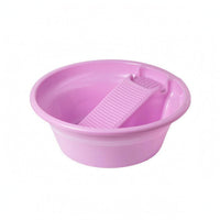 Angled Insert Washboard Basin 2-in-1 Scrubbing Wash Basin Ribbed Cleaning Item Extra-Thick
