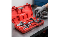 5 Pieces Easy Disassembly Slide Hammer Puller Multi-Purpose 3 Jaw Puller Set Stubborn Part Removal Bearing Remover Tool Heavy Duty for Auto Repair Technicians, Mechanics, Garage