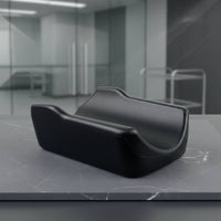 PU Foam Standing Mobility Aid Arm Pad Raised Side Edges Mobility Aid Armrest Pad Padded Contoured Elbow Support Black