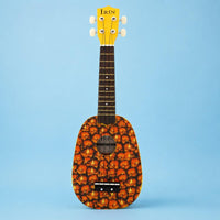 Basswood Pineapple Ukulele Nylon Strings 21 Inch Ukulele Portable Musical Instrument Lightweight for Children, Outdoor