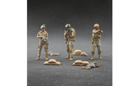3 Pieces 1:64 people Model Set High Detail Resin Miniature