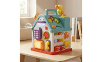 Multifunctional Busy House Toy Carry Handle Birdhouse Activity Toy Activity Toy ABS Plastic Sensory Activity House Fine Motor for Babies, Toddlers, Home Play