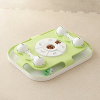 Slow-Feeding Puzzle Tray Fun Slow Feeding Tray Treat Dispenser for Fast Eaters, Cats, Mealtime