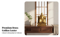 Brass God Statue Golden Color for Tabletop