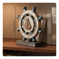 Retro Aesthetic Vintage Camera Figurine Resin Material Antique Sewing Machine Model Desktop Sculpture for Photographers