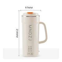 Portable Cup-Style Soy Soy Milk Machine Handled Electric Soy Soy Milk Machine Insulated Kitchen Appliance Lidded