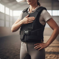 Padded Riding Protector Shielded Padding Equestrian Vest  Fit Equestrian Torso Protector for People