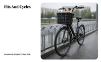 Easy Installation Electric Scooter Front Basket Large Capacity Front Bike Basket Long-Lasting for City Commuting