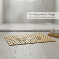 Non-Slip PVC Shower Mat for Bathroom and Toilet, Hollow Design, Waterproof Foot Pad