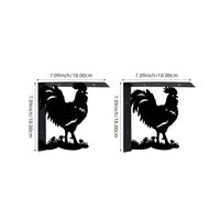 Wall Shelf Brackets Farmhouse Wall-Attached Shelf Brackets Sturdy for Entryway