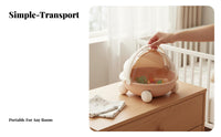 Portable infant Supply container Lightweight Nursery Organizer long-lasting for Newborns