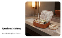 Large Capacity Cosmetic Bag Waterproof Large Capacity Makeup Bag Water-Resistant Travel Cosmetic Organizer for Journeyers, Vacation, Suitcase