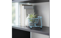 Realistic Simulation Mini Shopping Cart Toy Creative Design Three-Wheel Toy Trolley Multi-Functional Household Accessory for Playroom